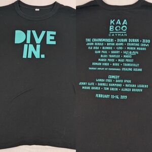 KAA BOO 2019 DIVE IN Music Festival Concert Tee XL Chainsmokers, Duran Duran